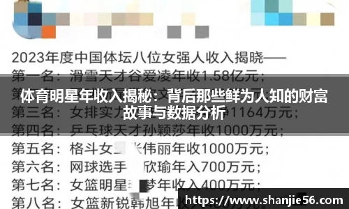 体育明星年收入揭秘：背后那些鲜为人知的财富故事与数据分析