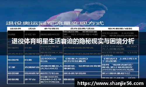 退役体育明星生活窘迫的隐秘现实与困境分析